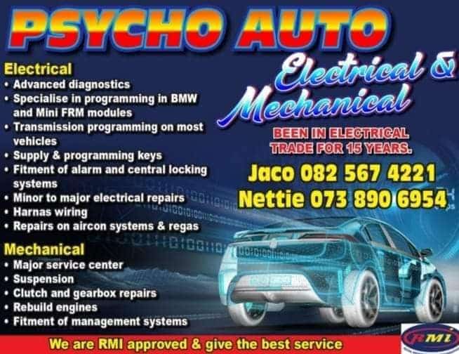Psycho Auto Electrical and Mechanical Vanderbijlpark