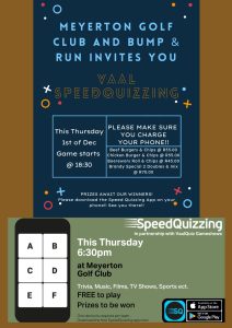 Vaal Speedquizzing Meyerton